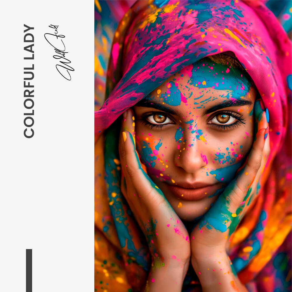 Colorful Lady – Verre