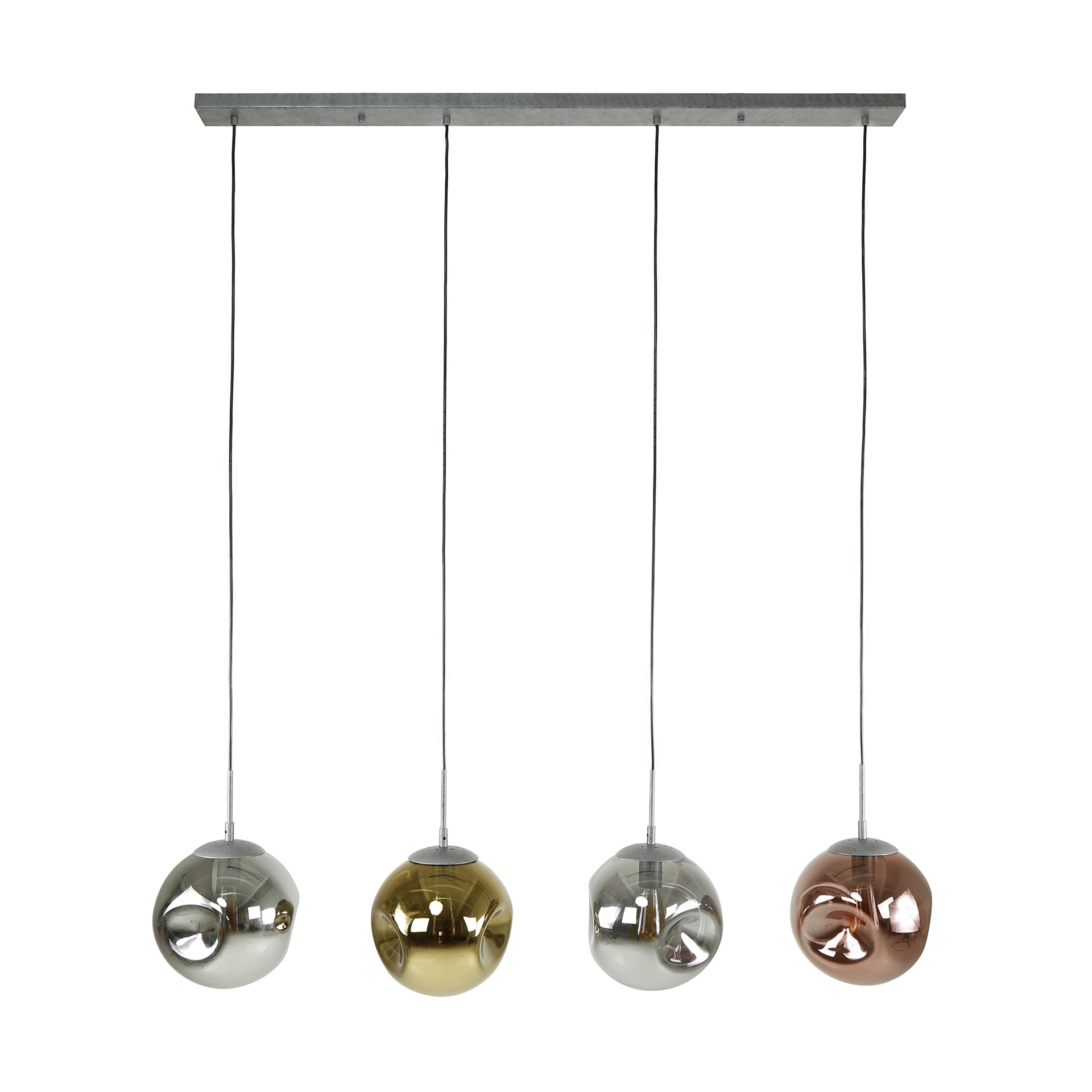 Lampe à suspension 4L stellaire / Vieil argent