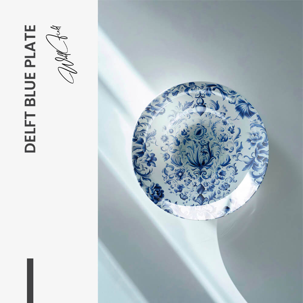 Delft Blue Plate – Verre