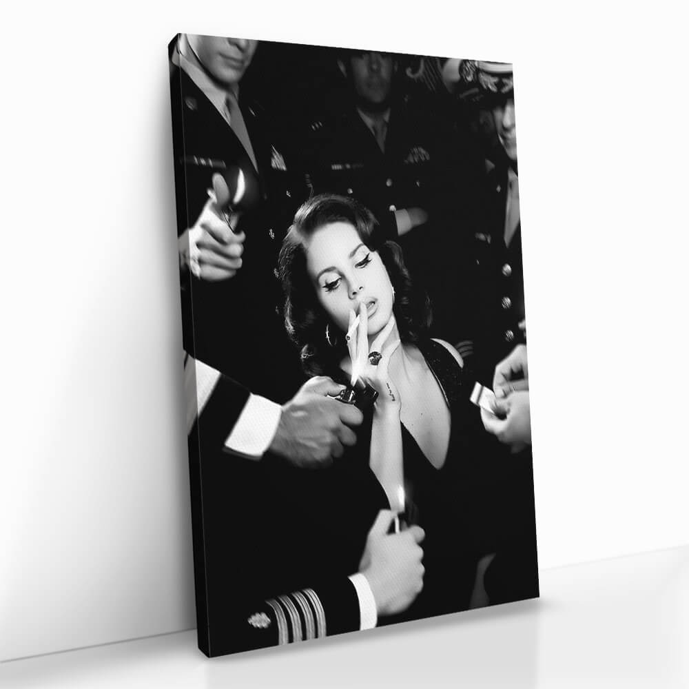 "Lana Smoking"