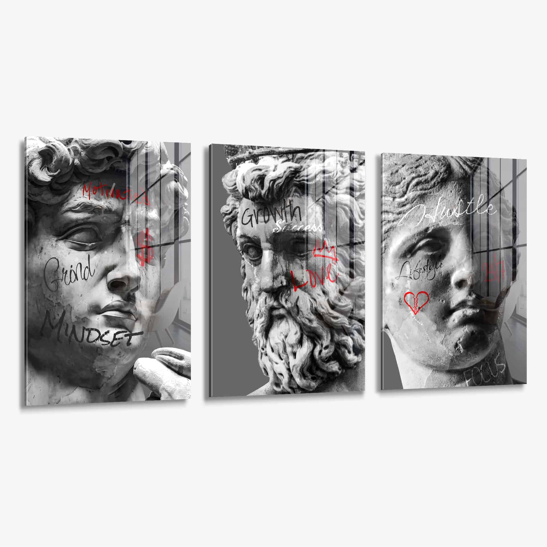 Bundle: Sculptures (3x) – Glass