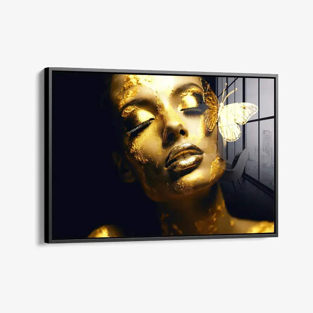 Butterfly Woman (Gold) – Verre