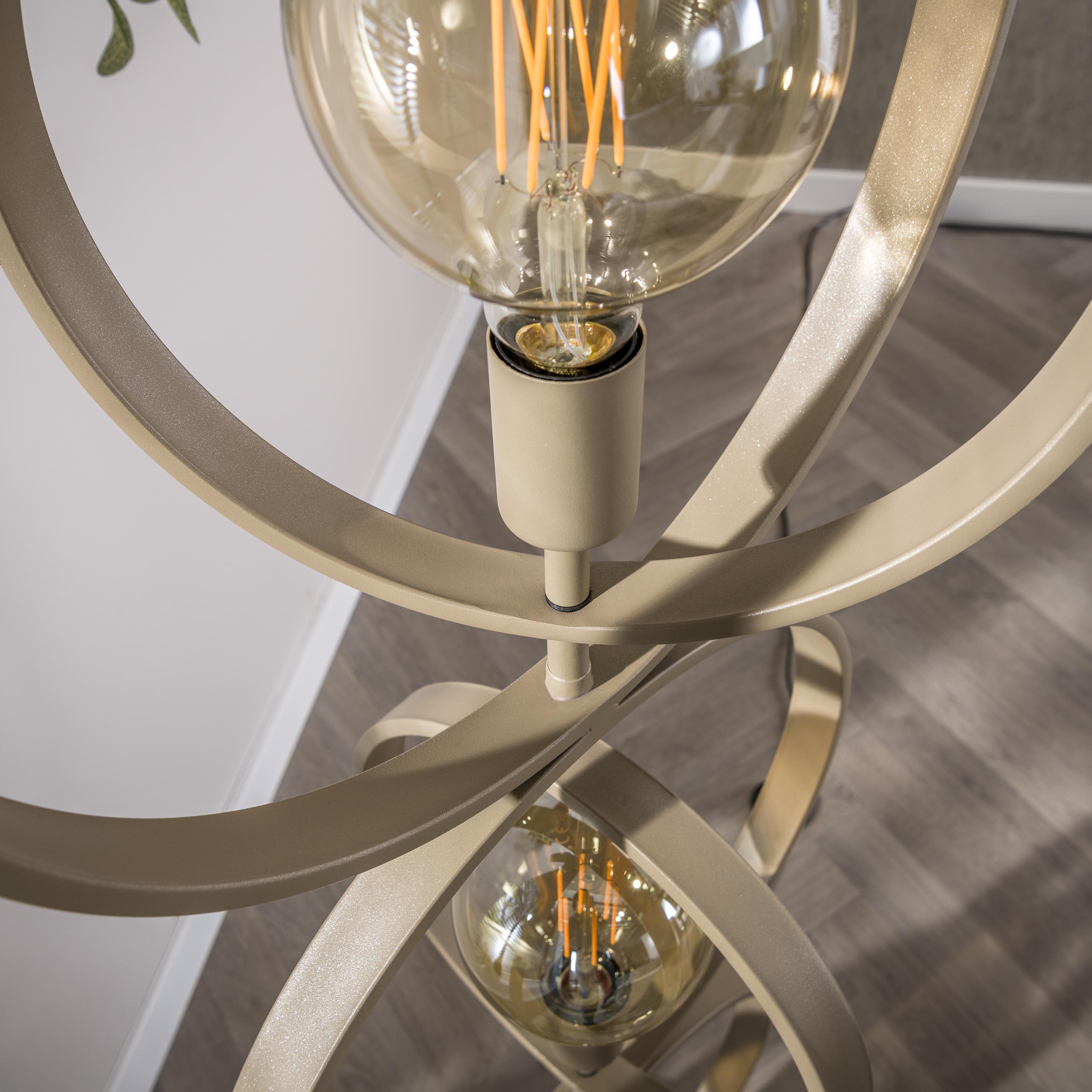 Lampadaire Turn Around 3 lumières - Beige