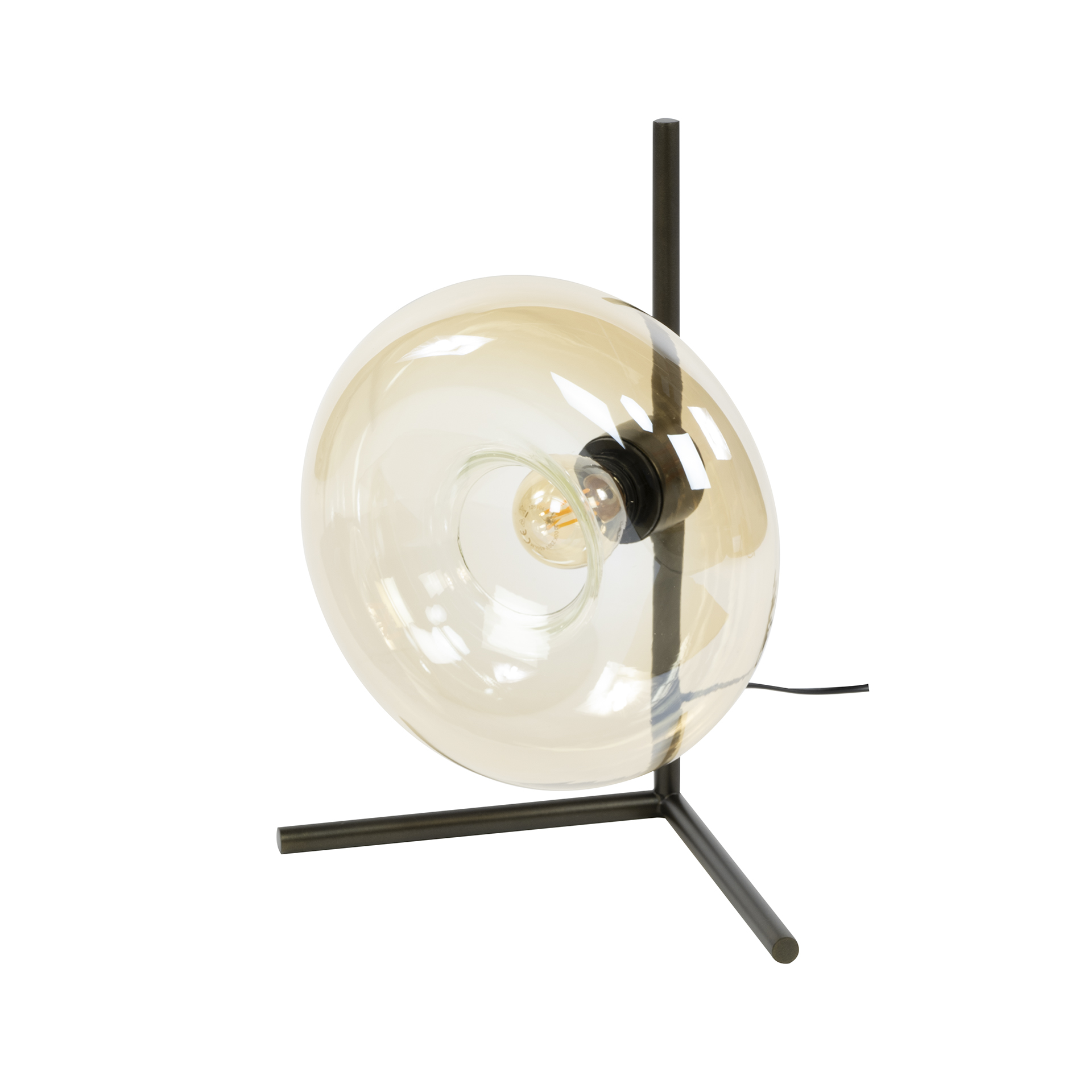 Lampe de table Soll 1 lumière - Verre ambré