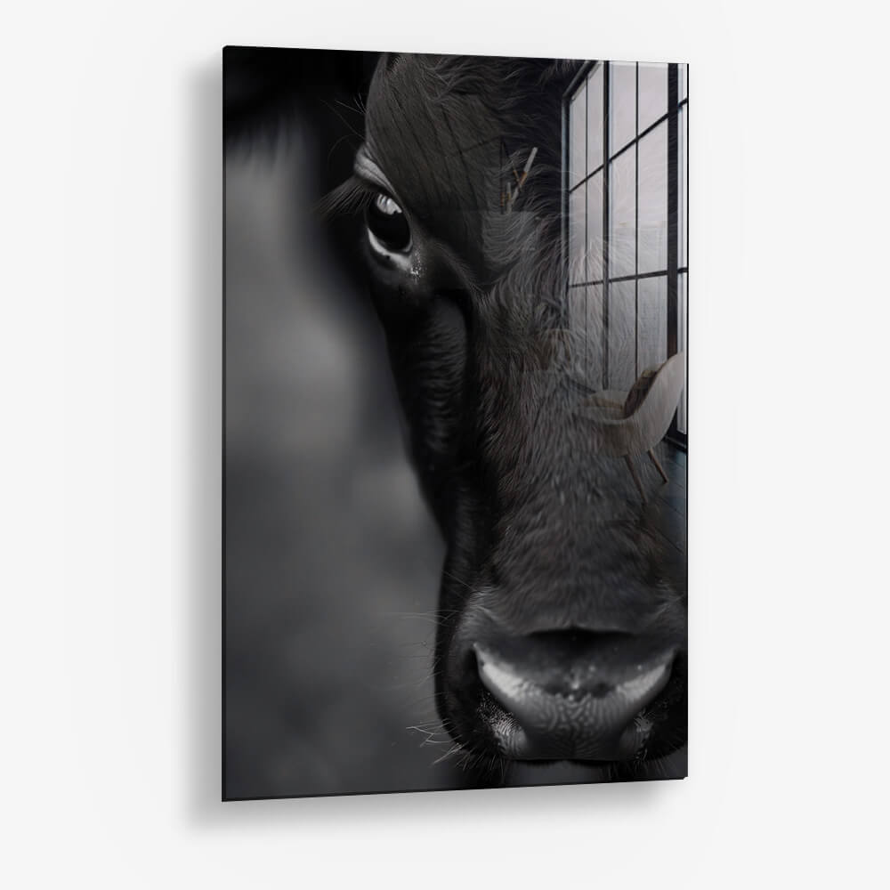 Cow Close-Up – Verre
