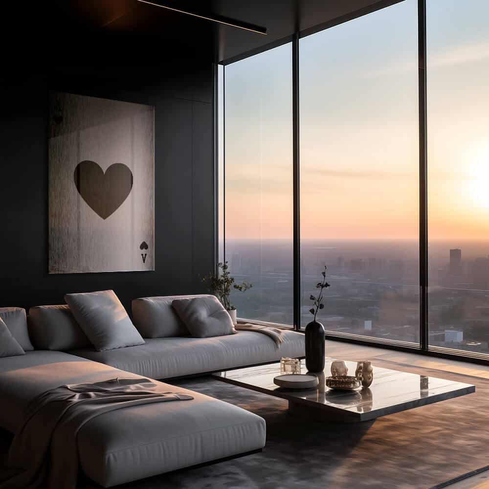 Ace of Hearts Noir II – Verre