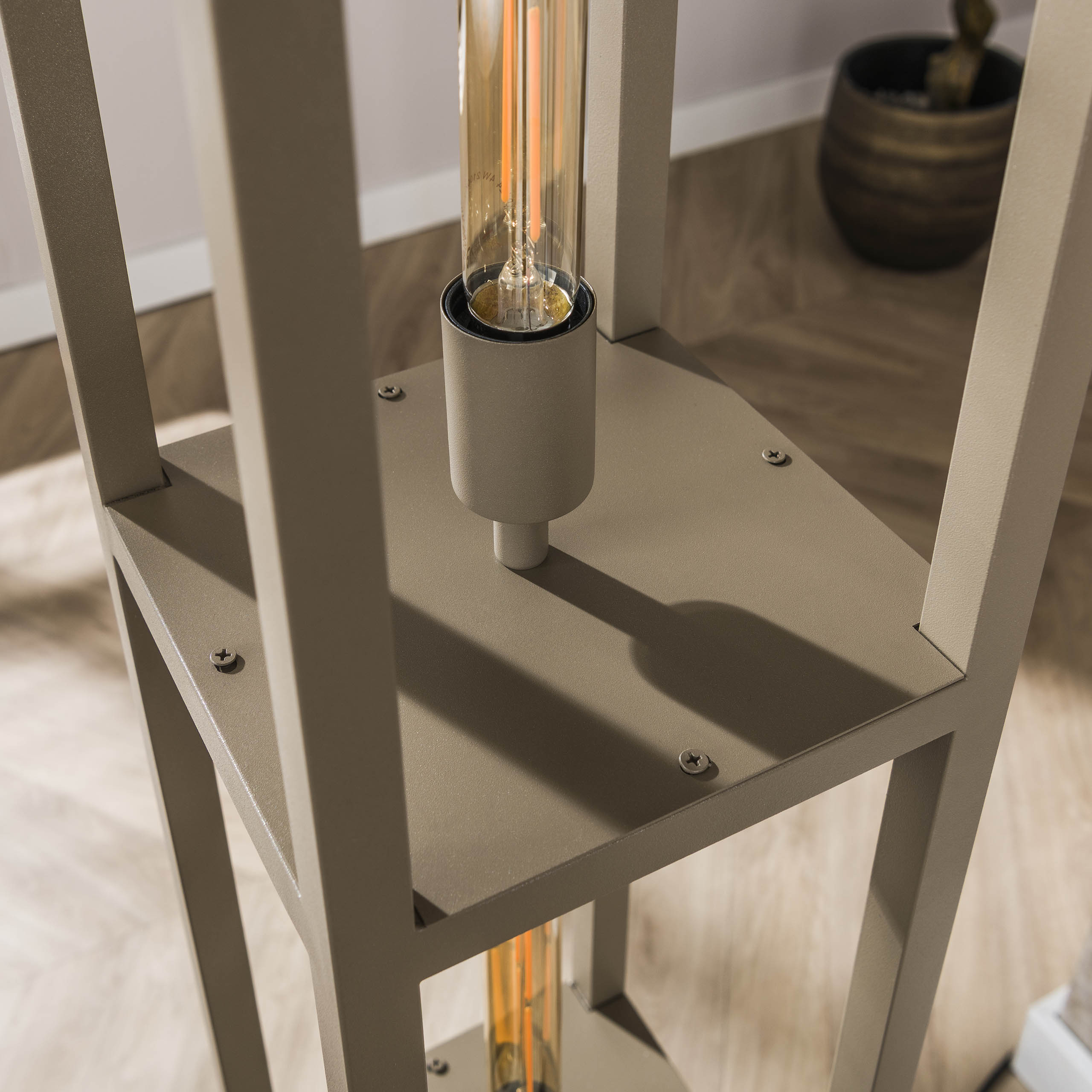 Lampadaire Quadra 4 lumières - Beige