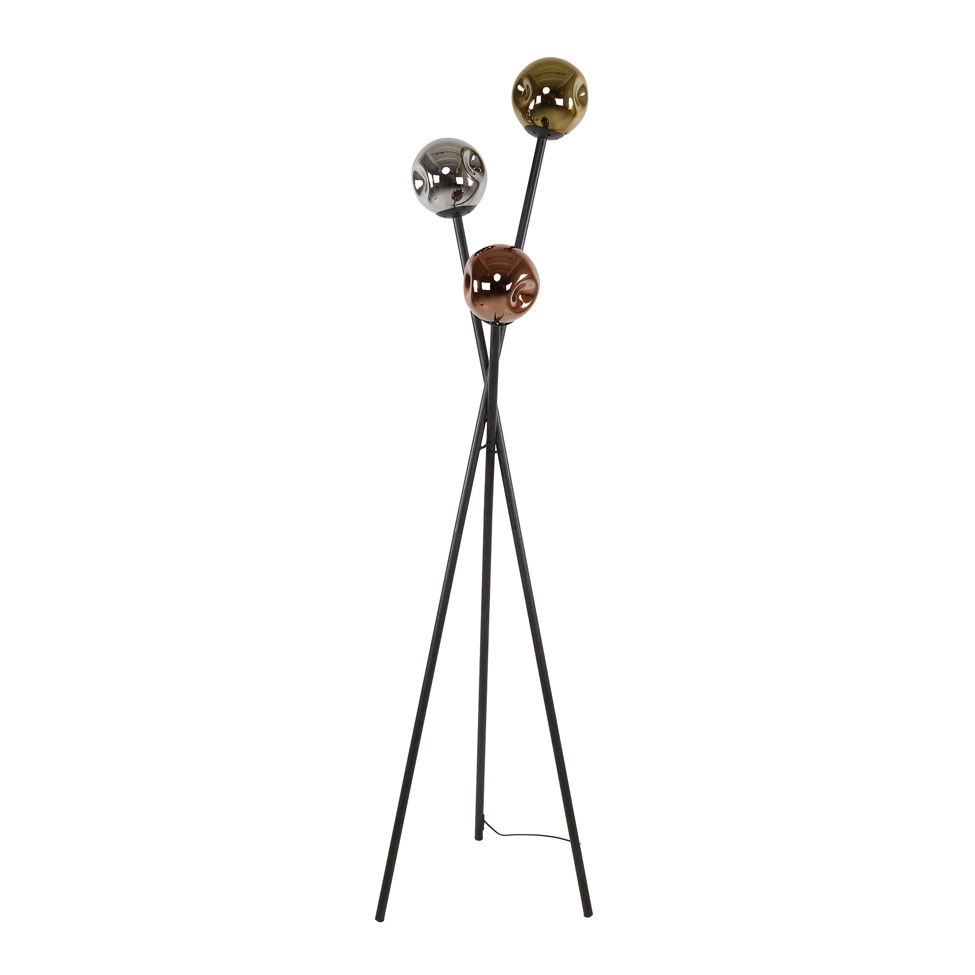 Lampadaire Molecule 3 lumières Artic noir
