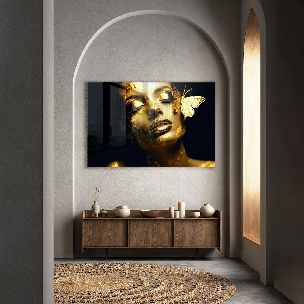 Butterfly Woman (Gold) – Verre