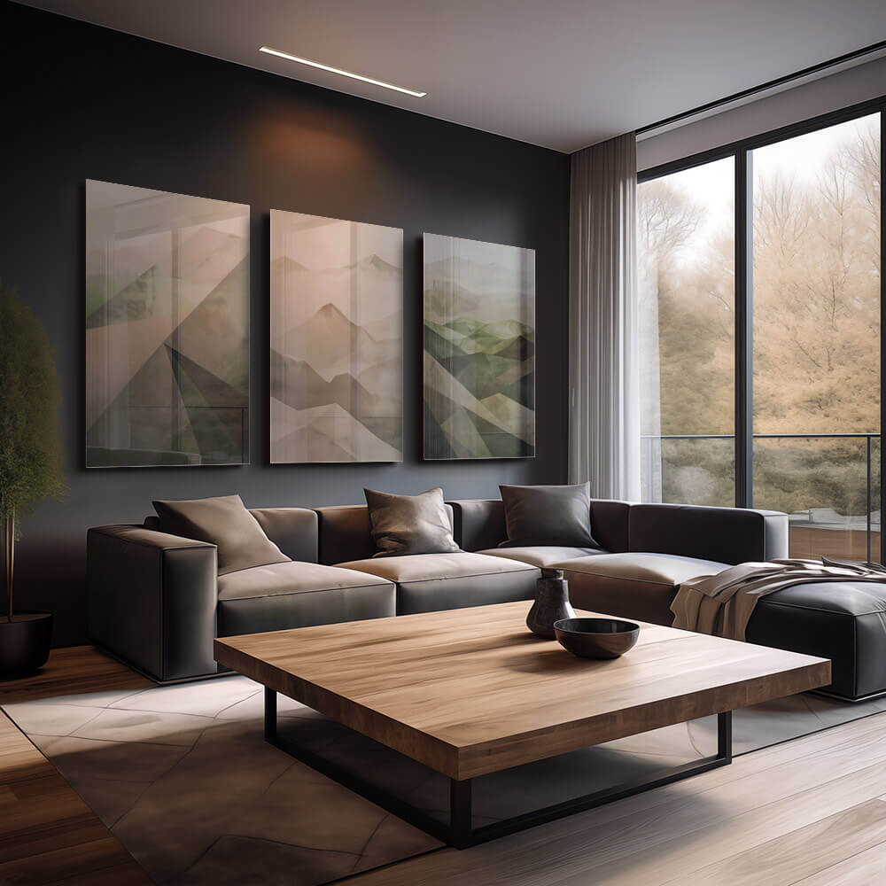 Bundle: "Misty Geometry" (3x) – Verre