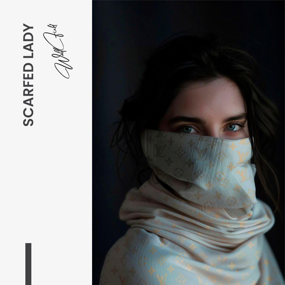 Scarfed Lady – Verre