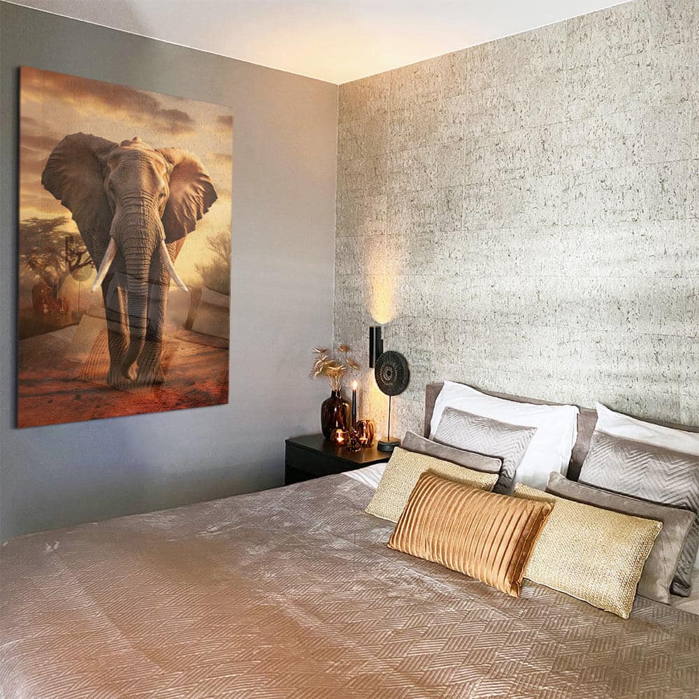 Elephant On The Road - Verre