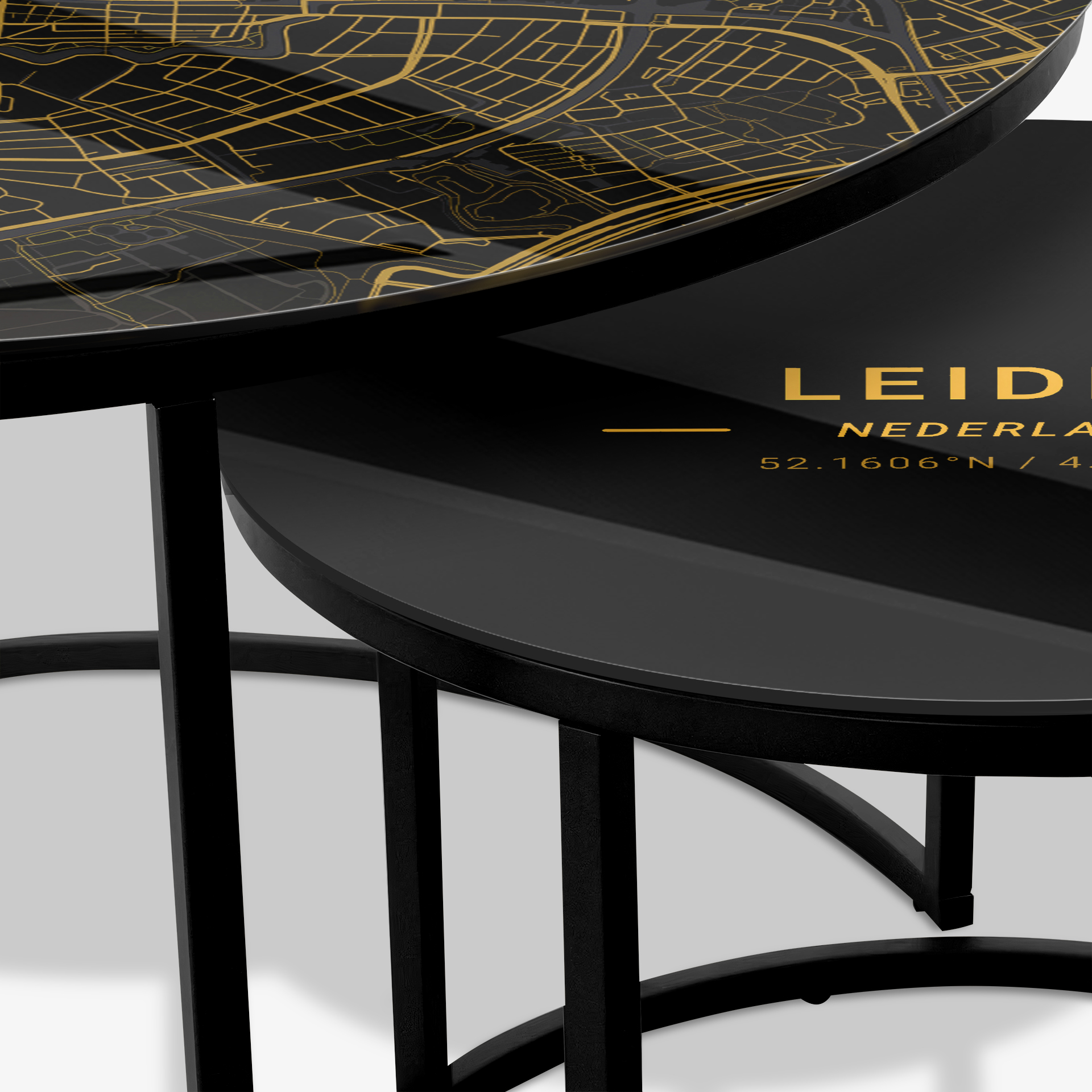 Table basse Noir - Leiden Gold