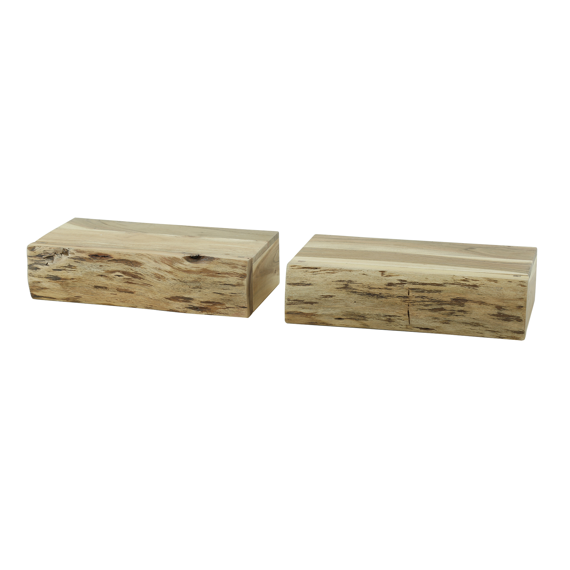 Table de chevet Tree L 1 tiroir - lot de 2 - Acacia massif