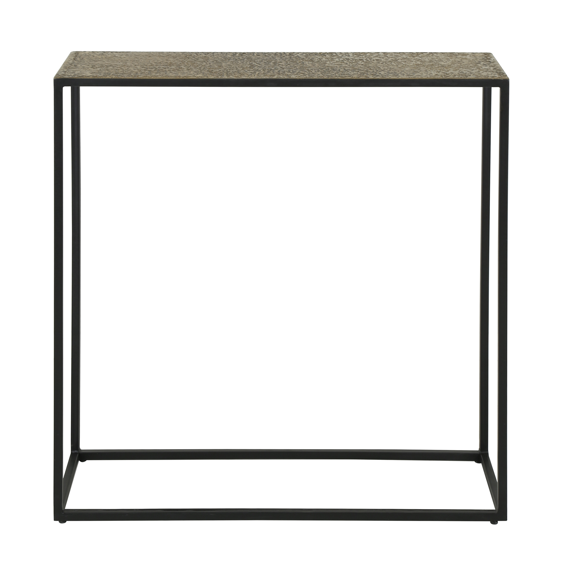 Table d'entrée fer métallisé / Bronze antique