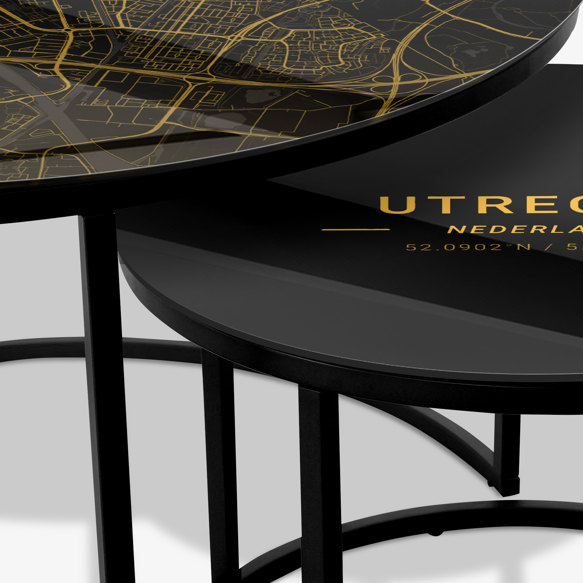 Table basse Noir - Utrecht Or