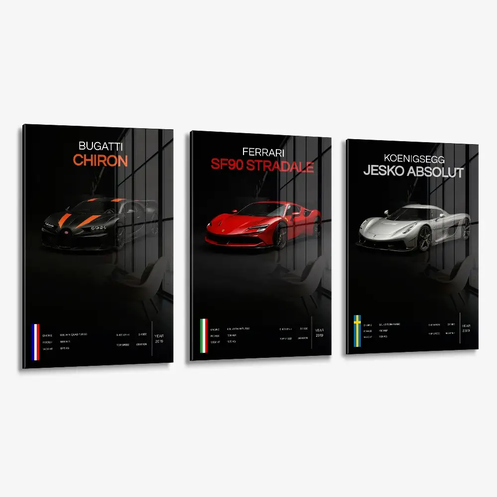 Bundle: "Hypercars" (3x) – Verre