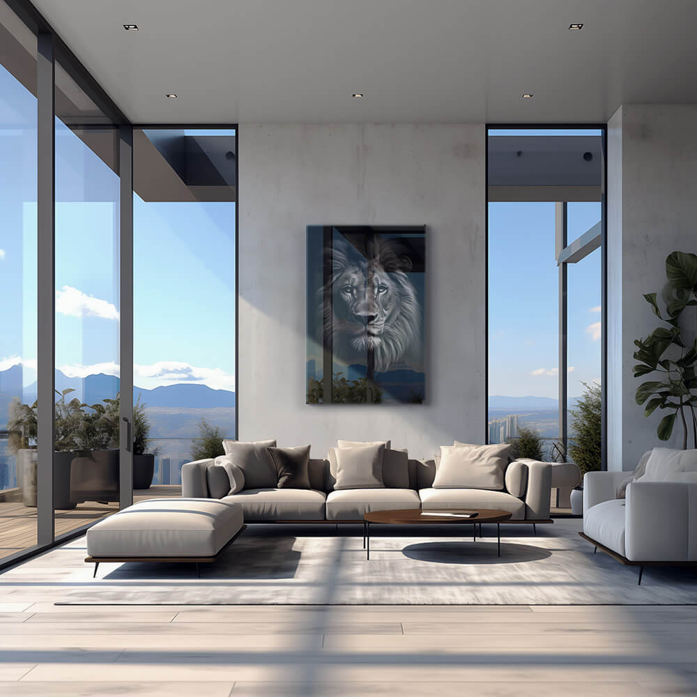 Lion Face – Verre