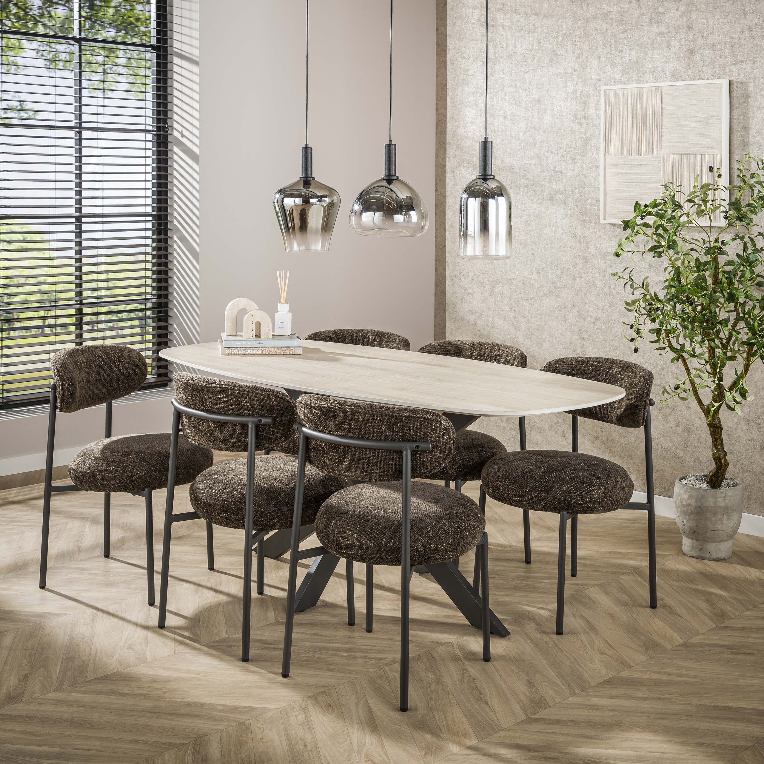 Lampe suspendue Zenith 3 lumières - Noir arctique