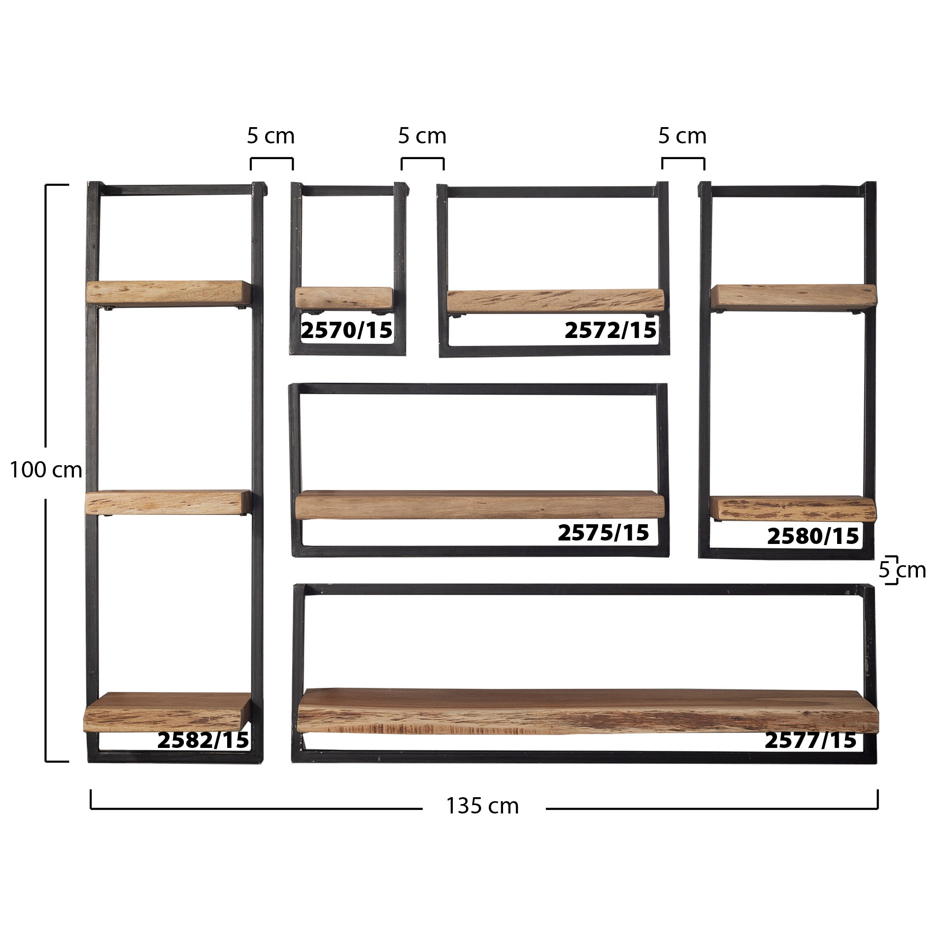 Etagère murale Rivé 30cm
