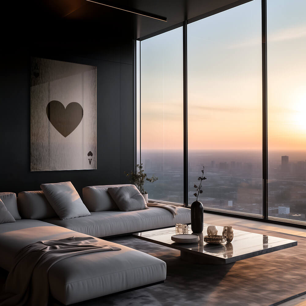 Ace of Hearts Noir II – Verre
