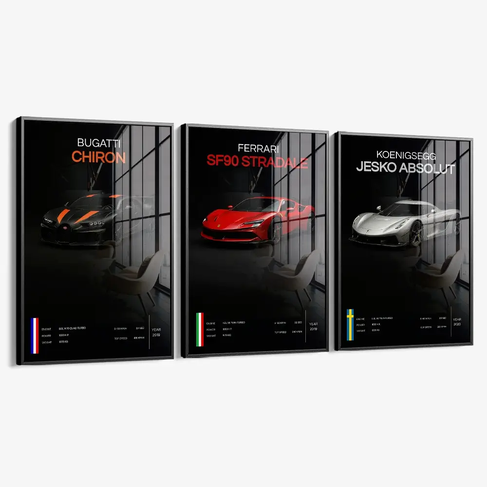 Bundle: "Hypercars" (3x) – Verre