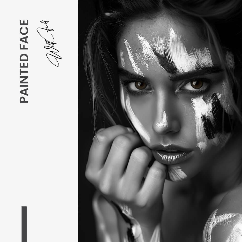 Painted Face – Verre