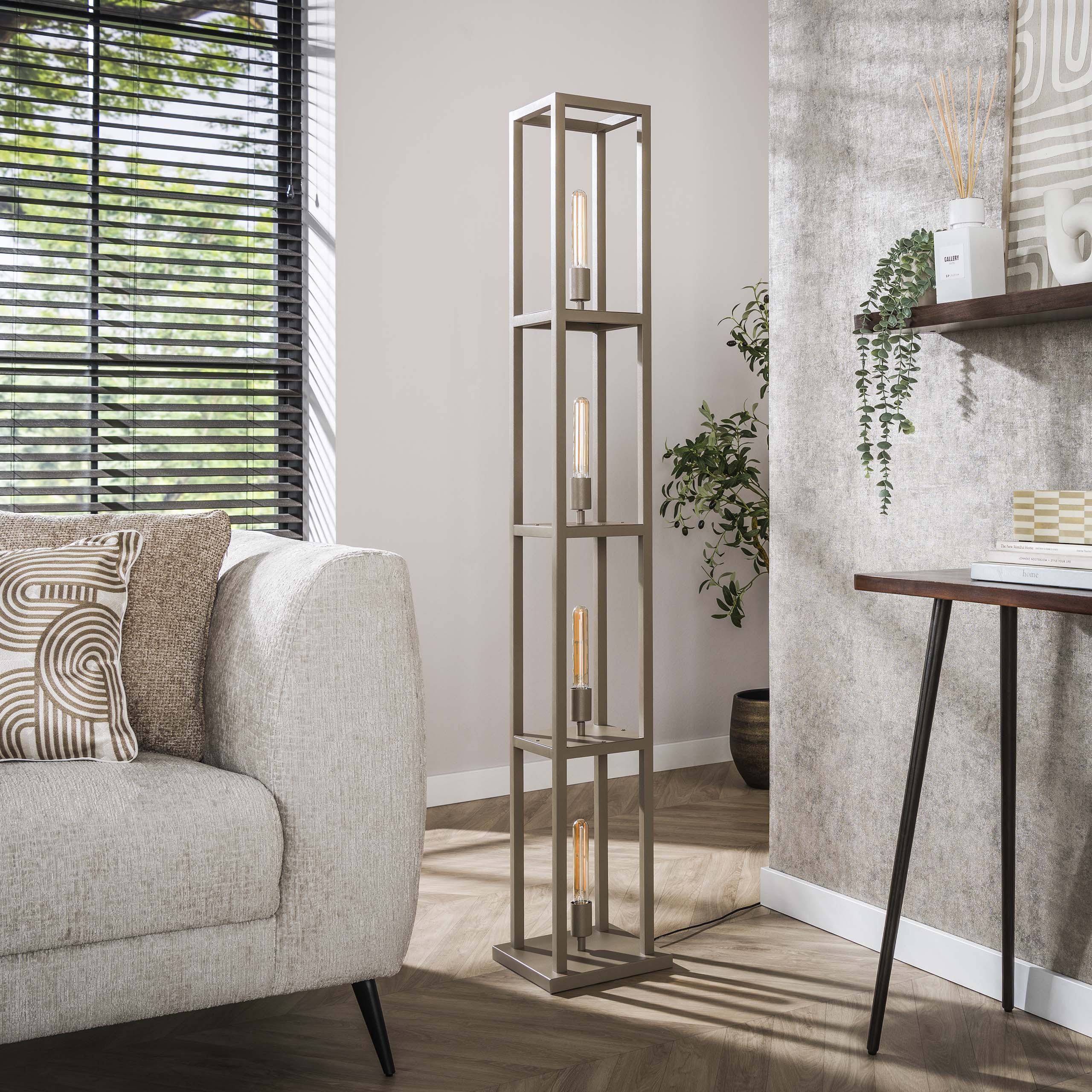 Lampadaire Quadra 4 lumières - Beige