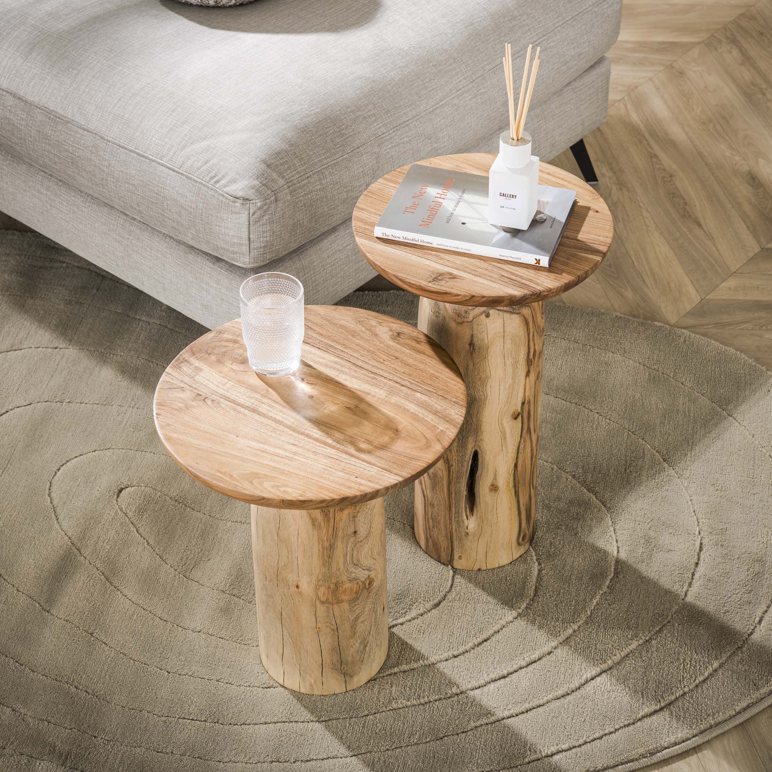 Table d'appoint River Solid 55 cm - Acacia massif