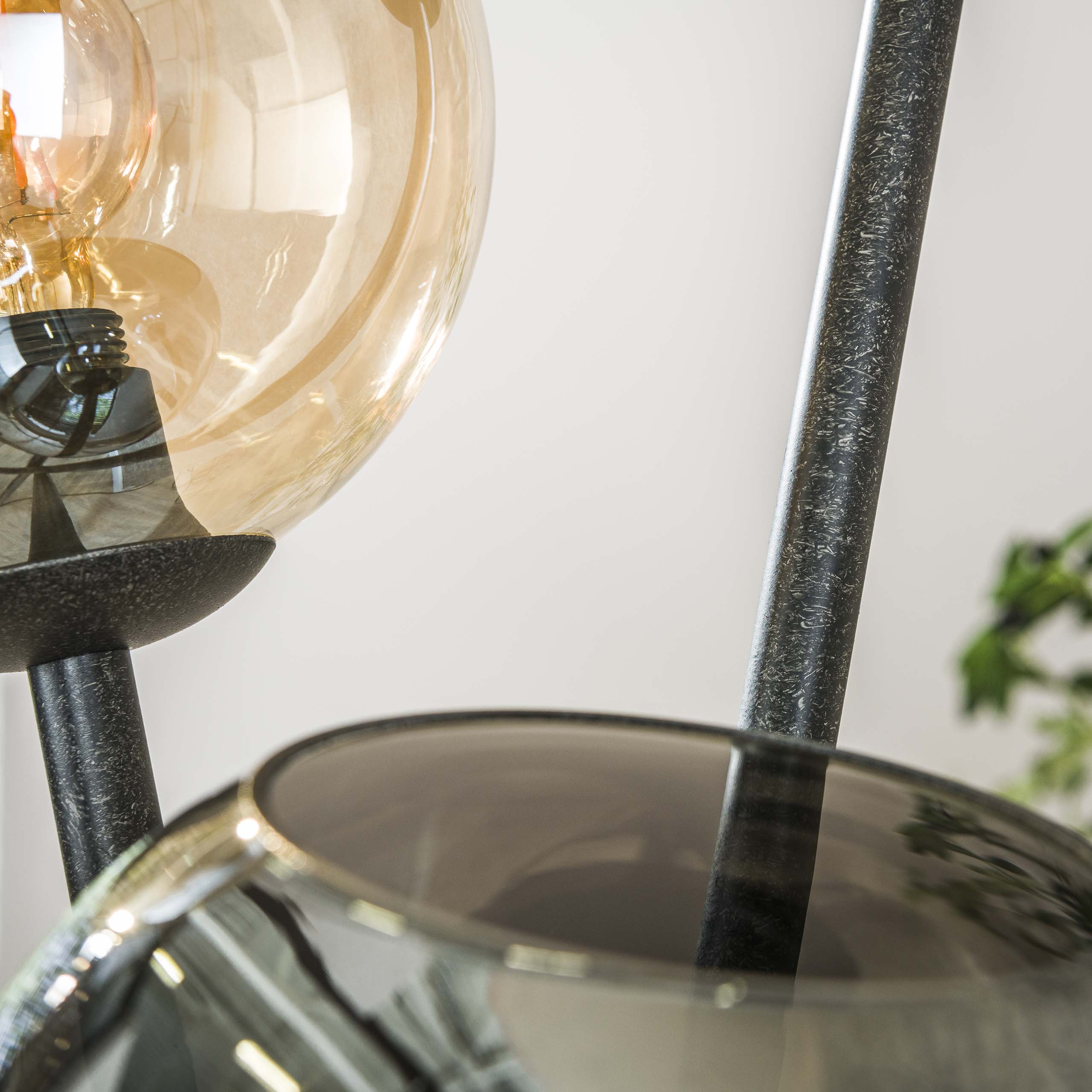 Lampadaire Multi Globe 3 lumières Artic noir