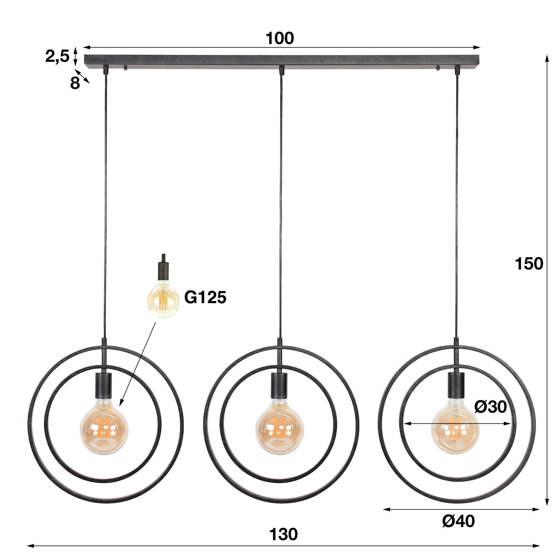 Lampe suspendue 3L Endless