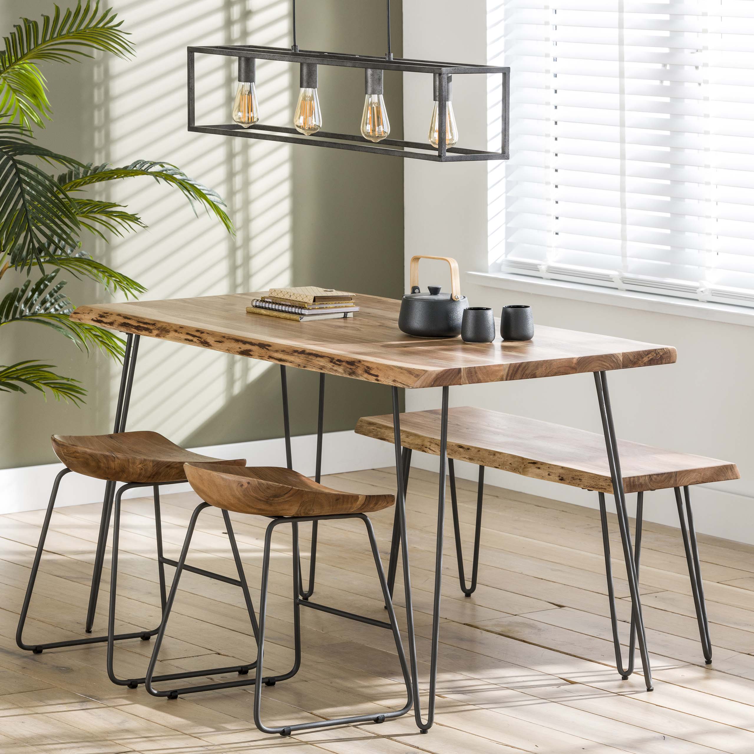 Tabouret Ergo - emballé par 2 - Acacia massif