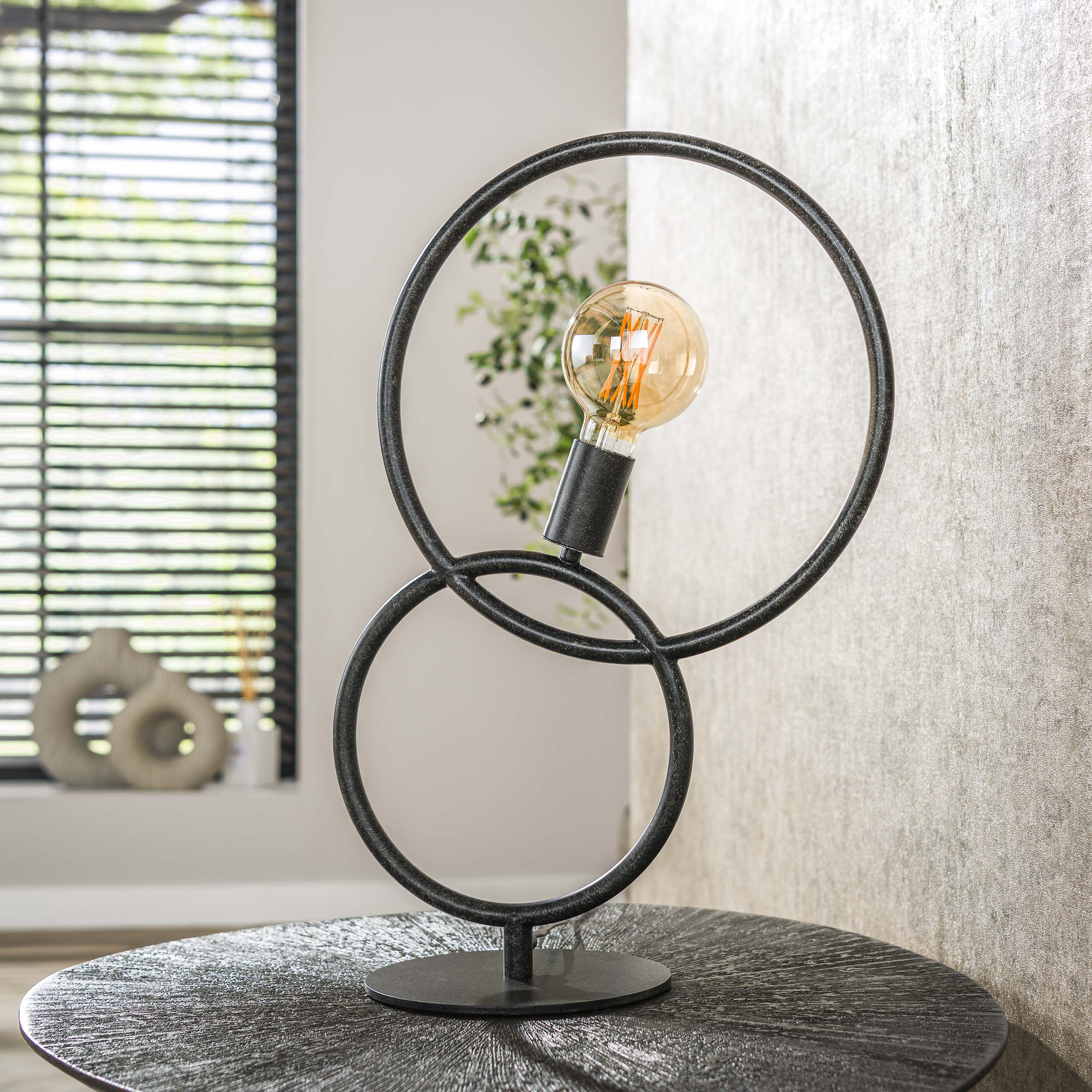 Lampe à poser Loop 1 lumière Artic - Noir
