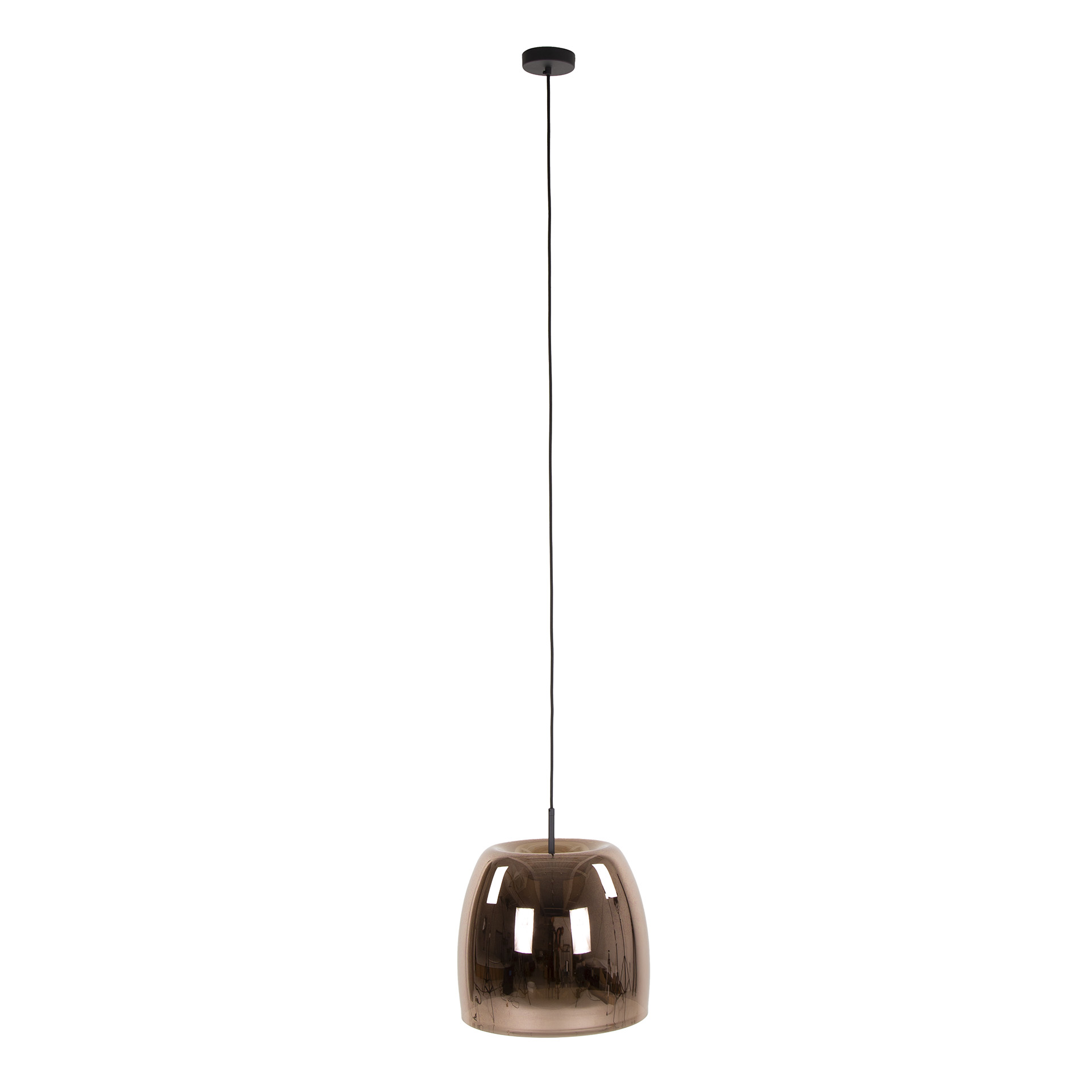 Lampe suspendue 1L verre drift / Verre couleur cuivre