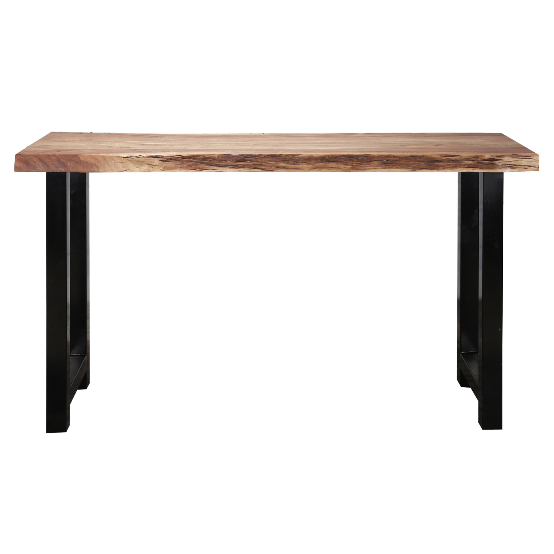 Table de bar tronc d'arbre 150, épaisseur plateau 60 mm / Acacia massif naturel