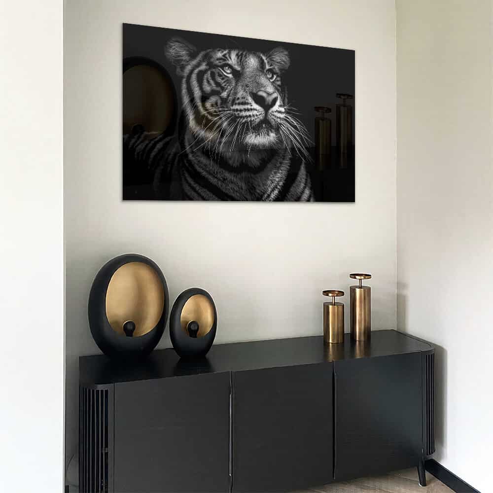 B&W Tiger – Verre