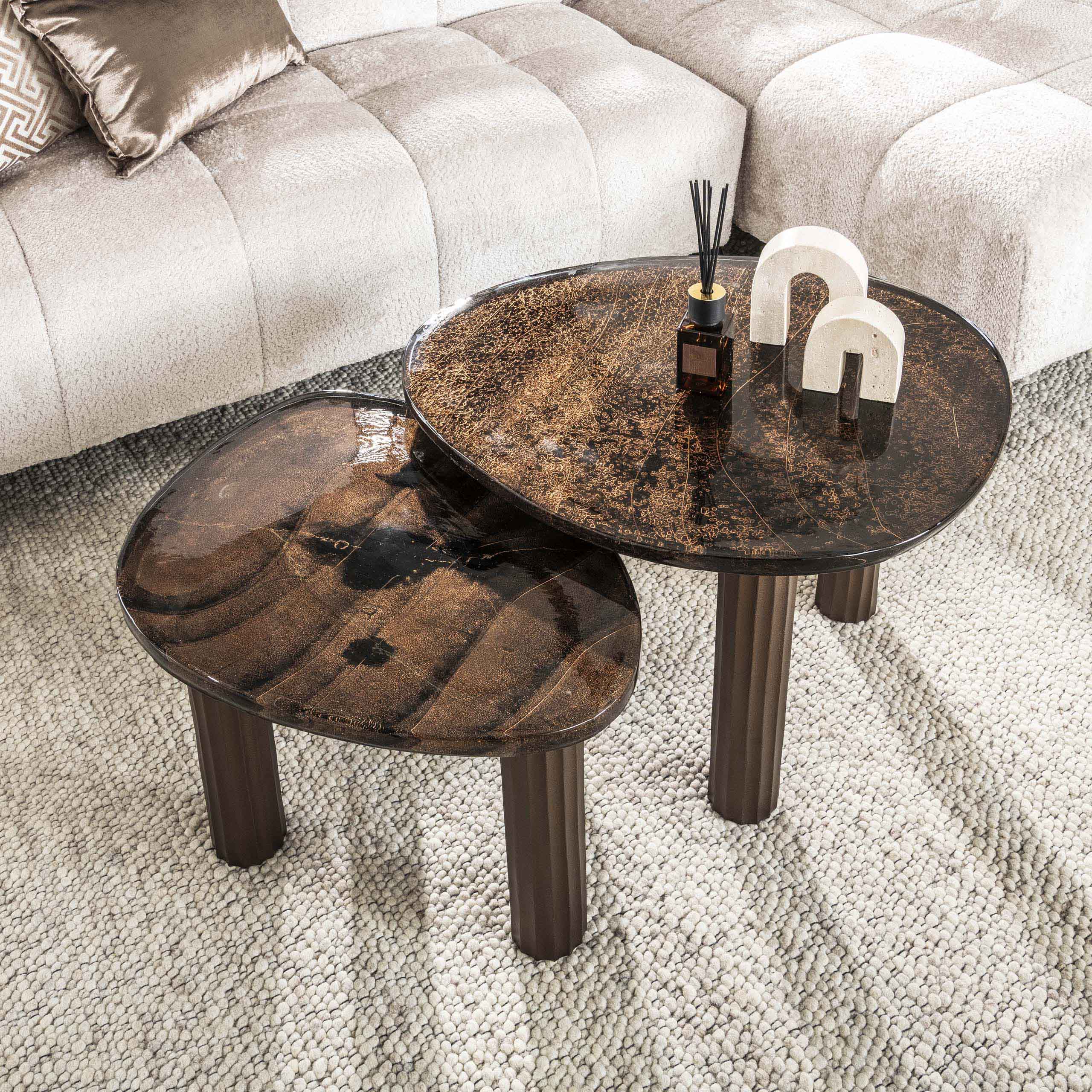 Table basse Eclipse L - Cuivre antique