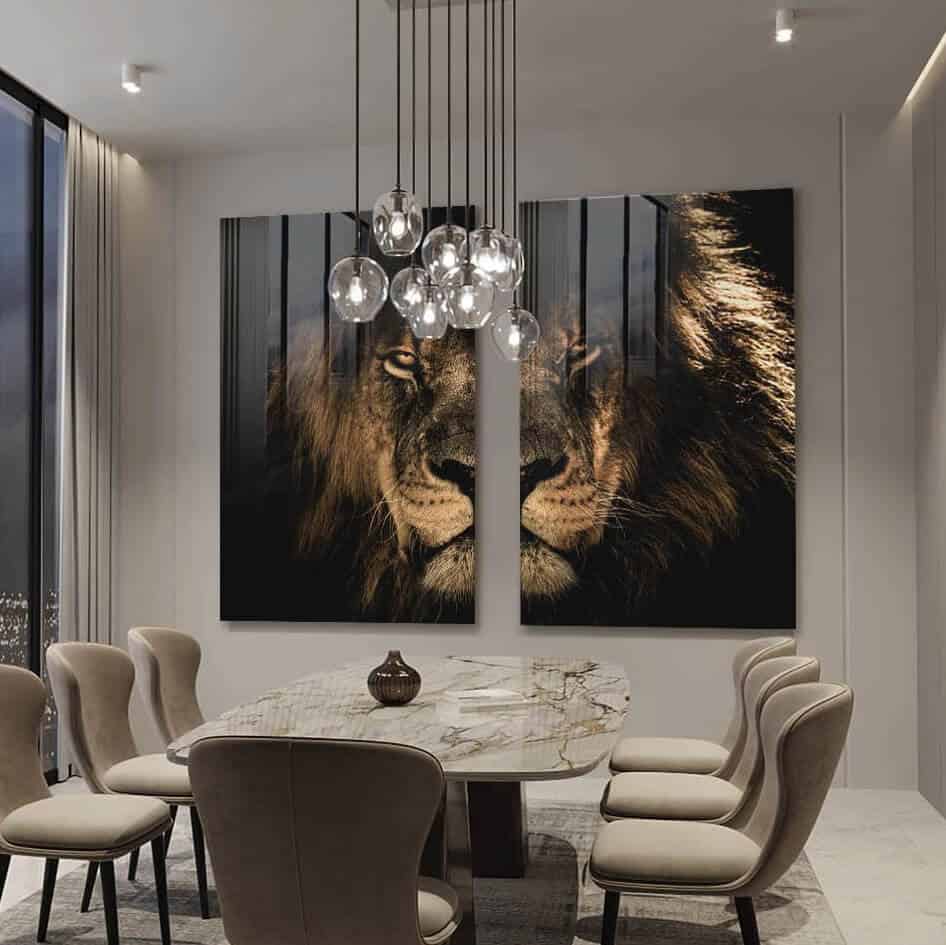 Lion in the Dark (2x) - Verre