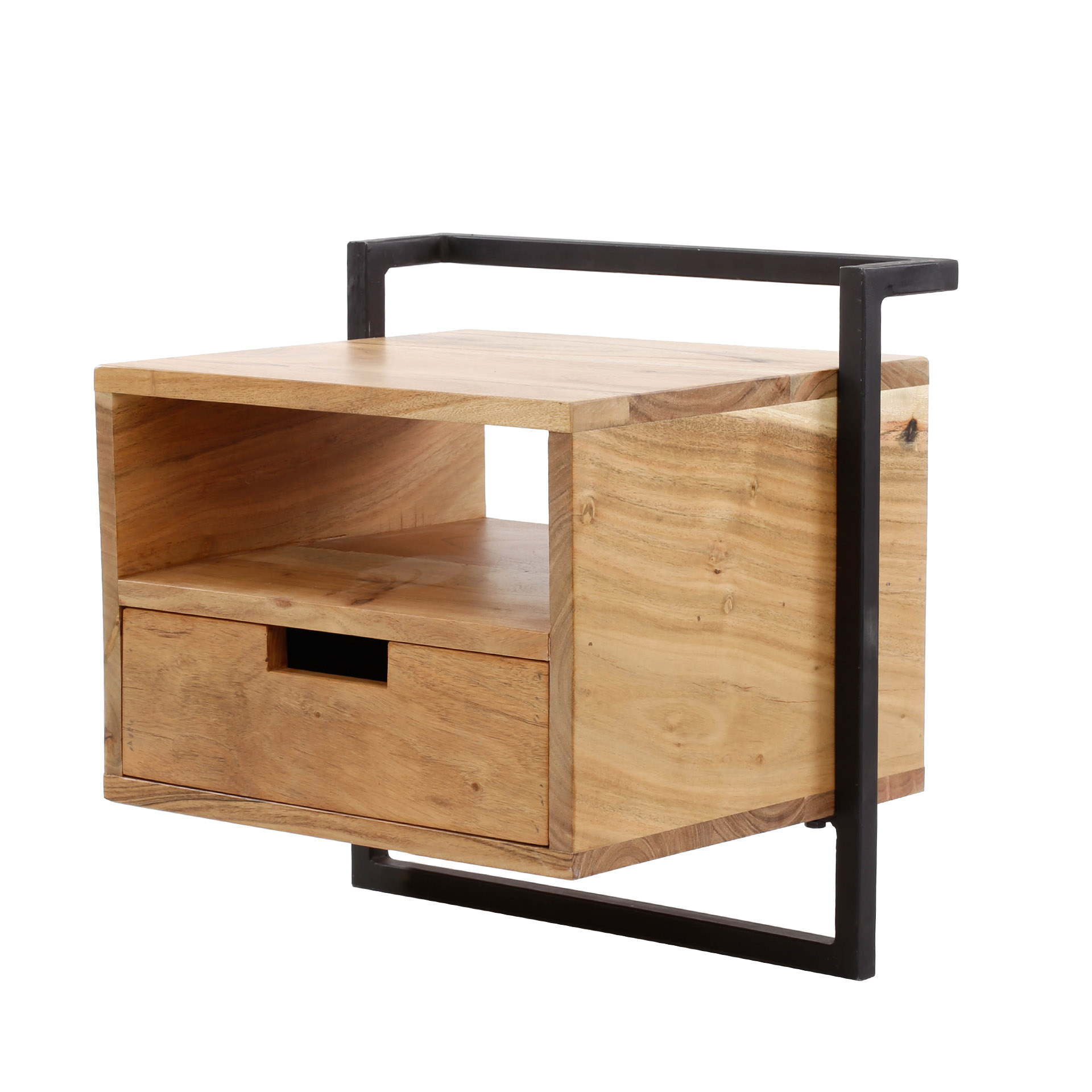Table de chevet Air Solid - 1 tiroir - Acacia massif