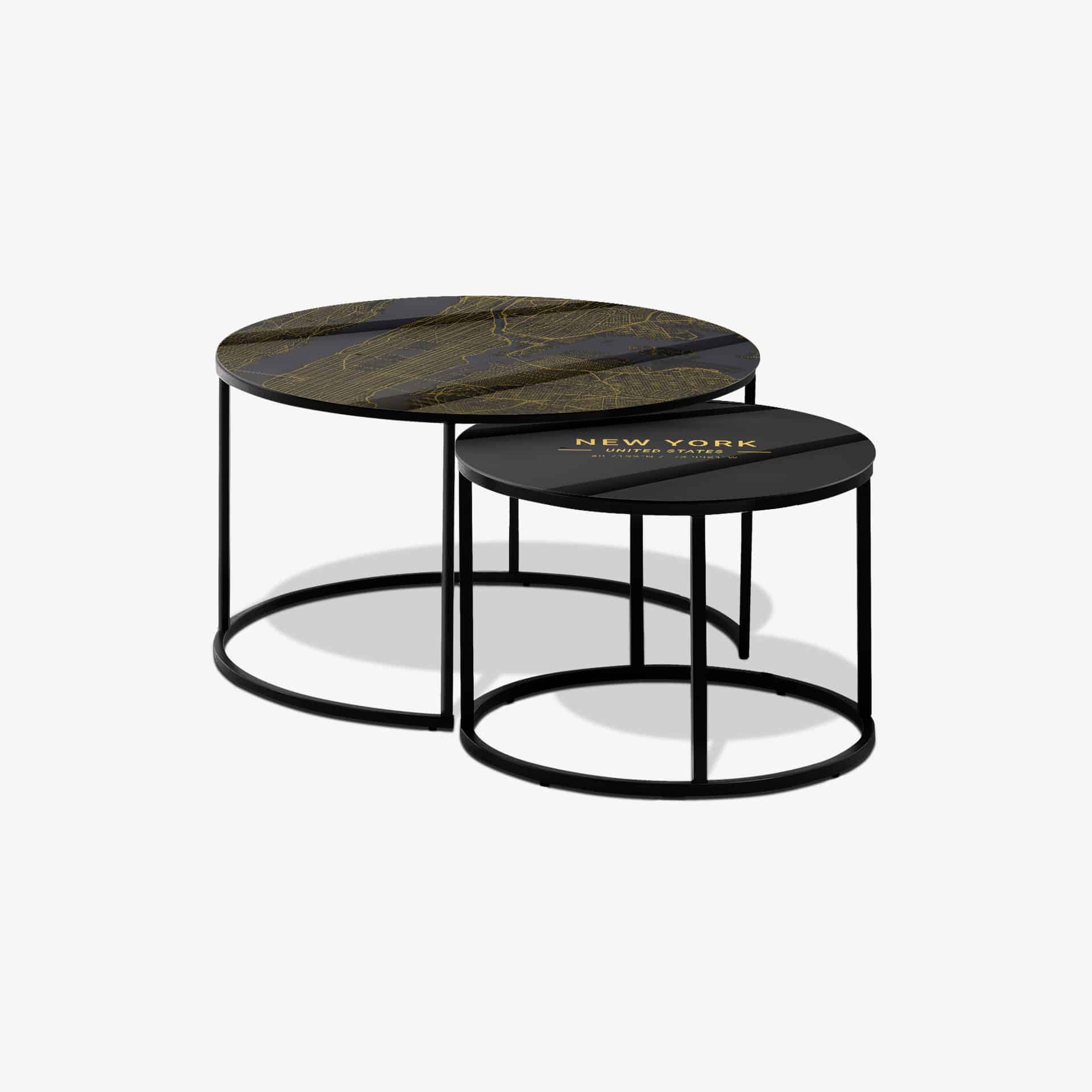 Table basse Noir - New York Gold