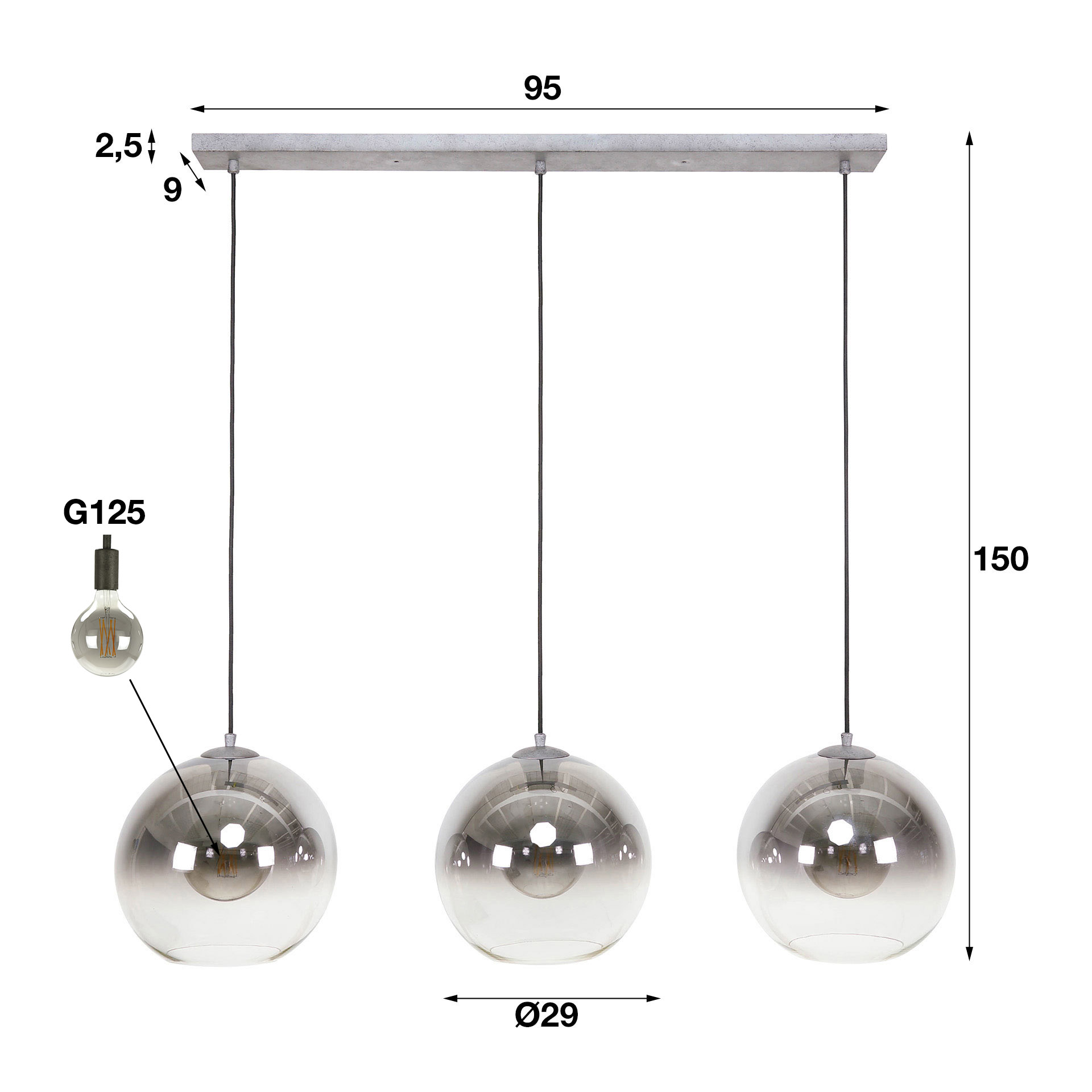 Lampe suspendue 3L Blister