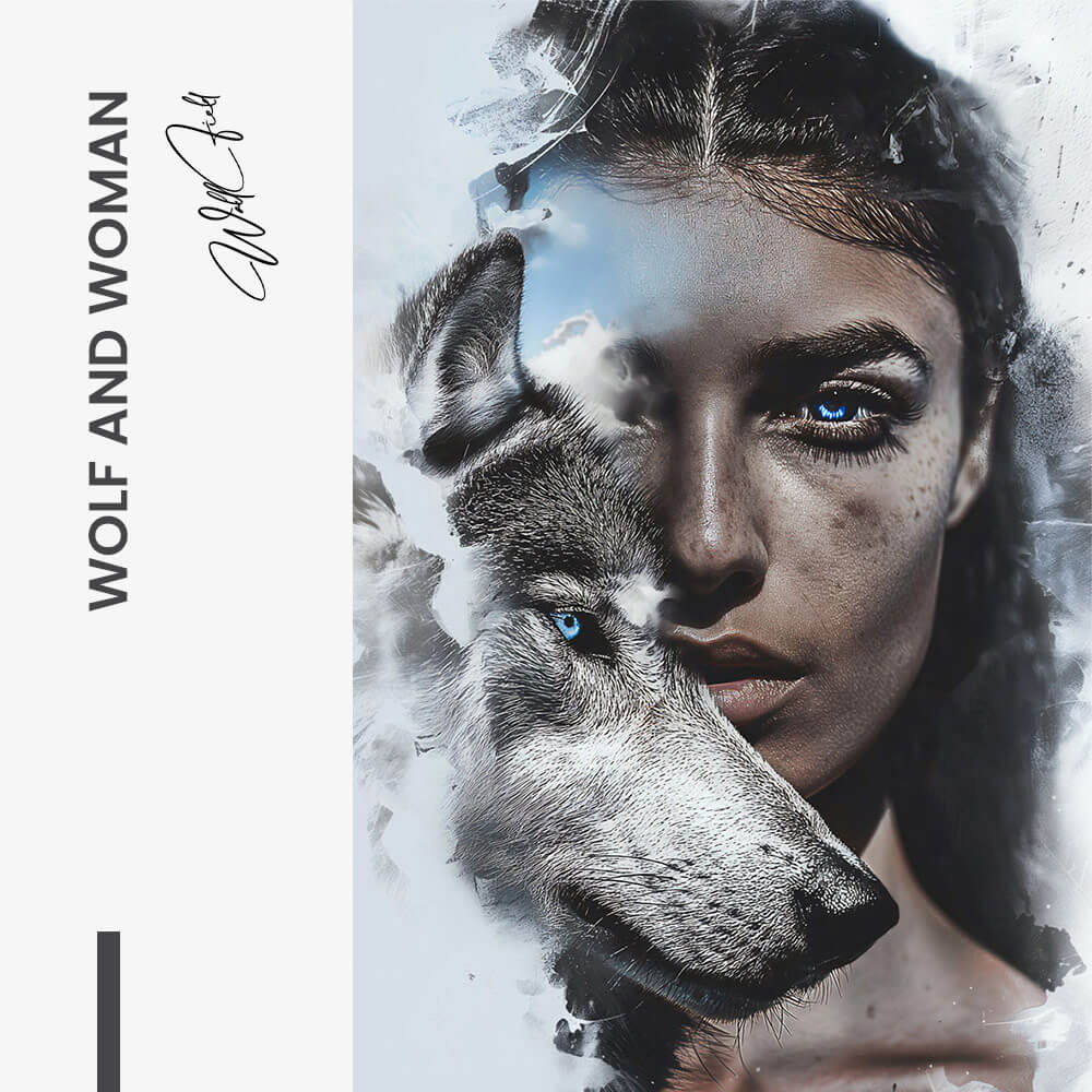 Wolf and Woman – Verre