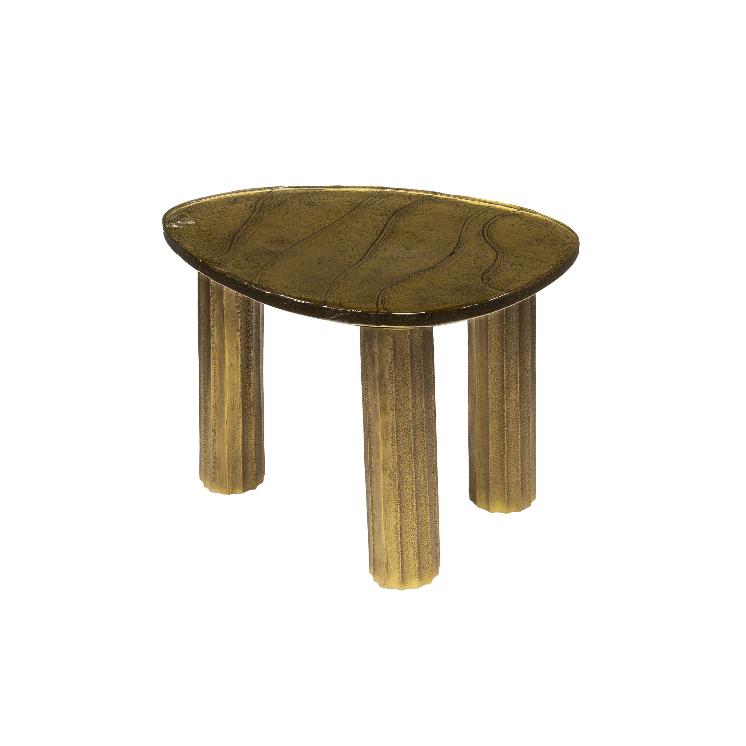 Table basse Eclipse S - Or antique
