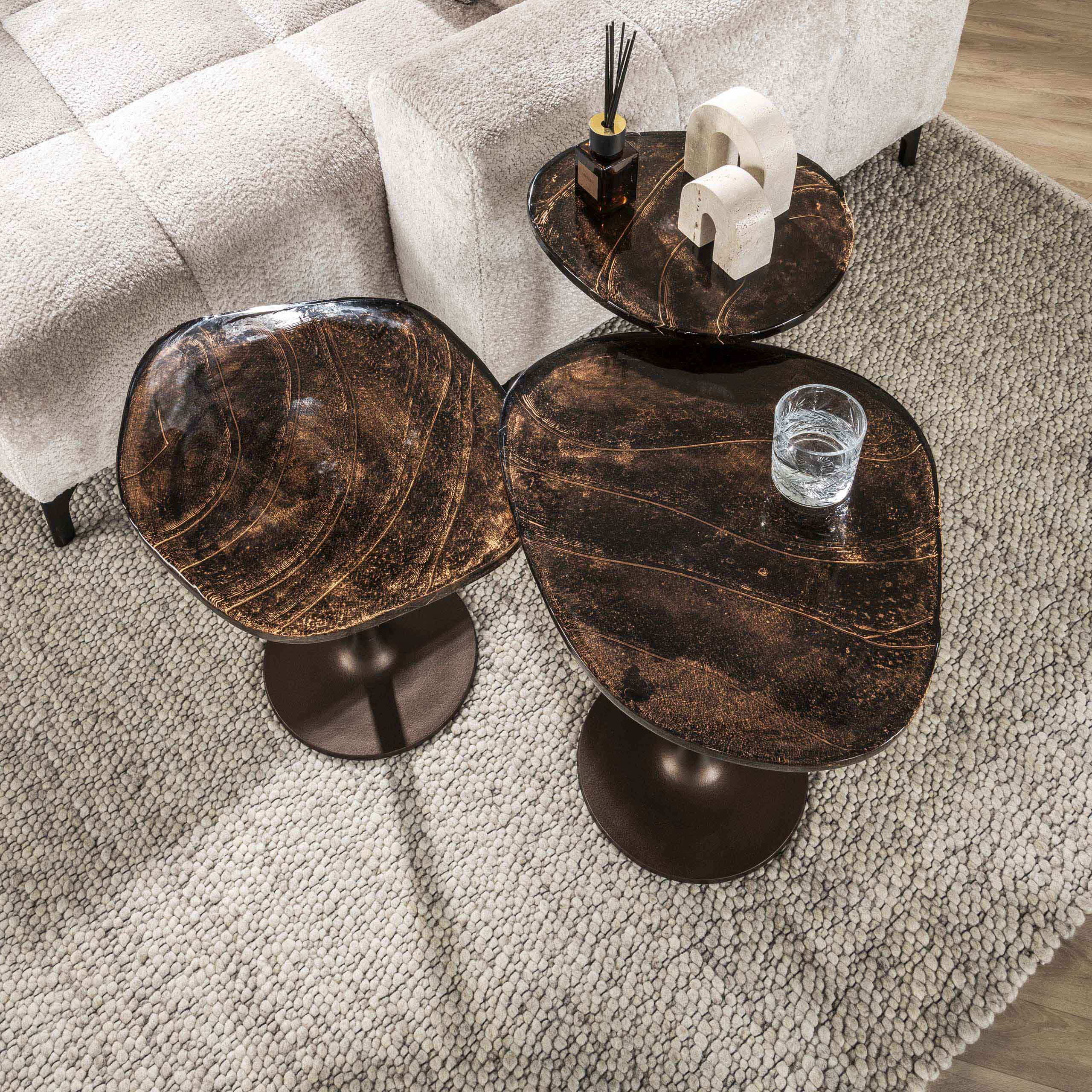 Table d'appoint Eclipse basse - Cuivre antique