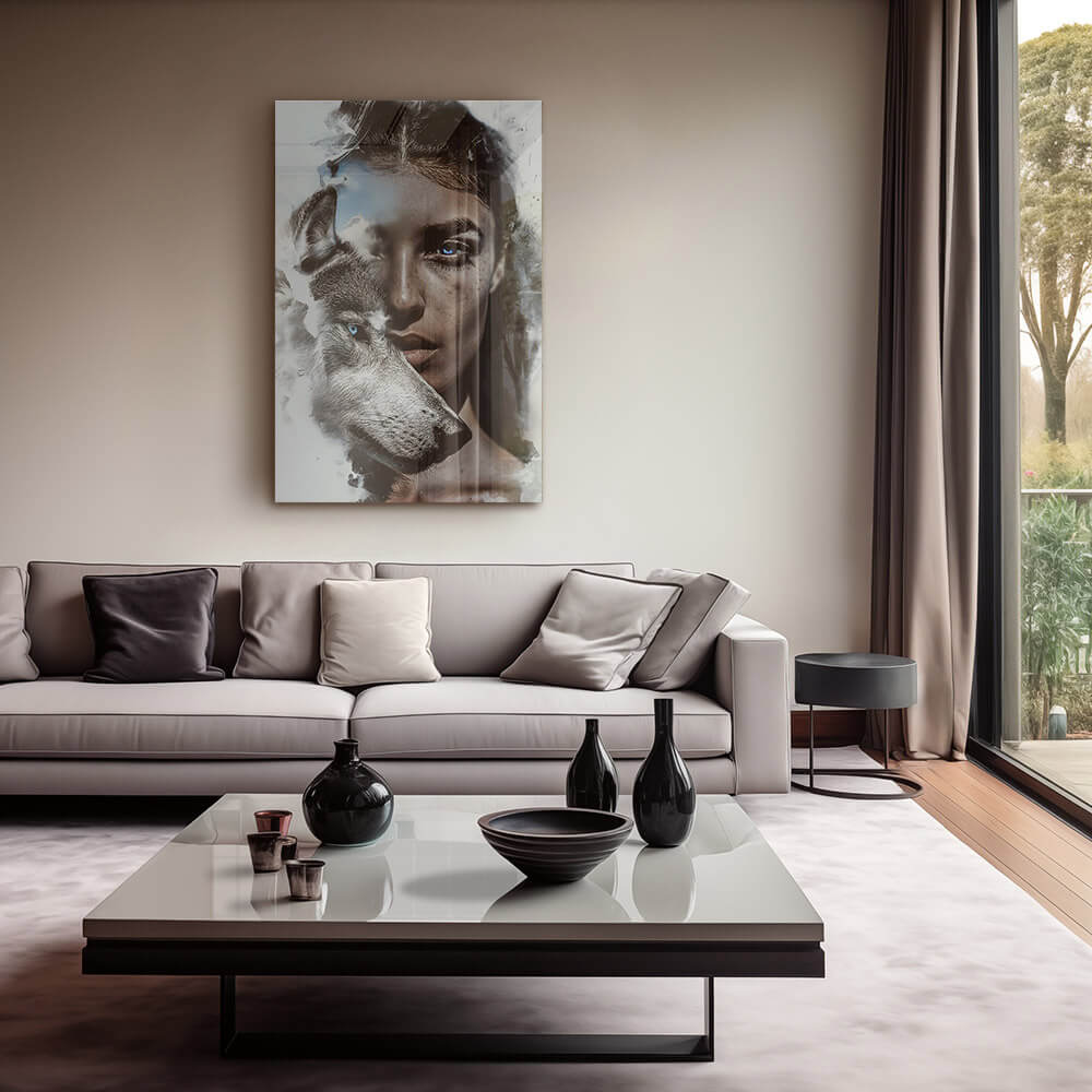 Wolf and Woman – Verre
