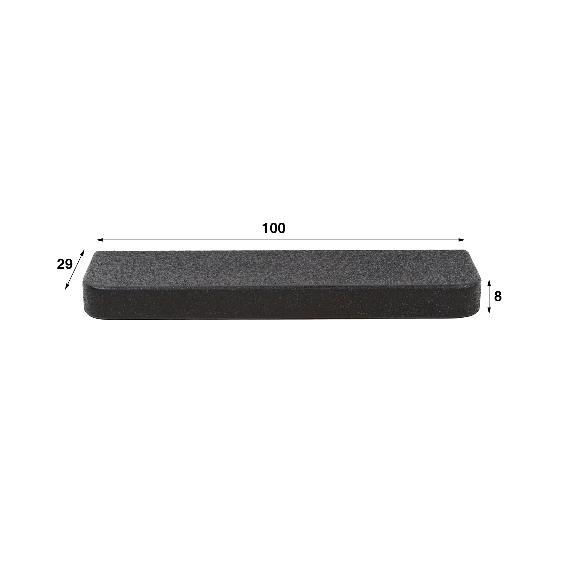 Etagère murale 100cm métallisé / Gris