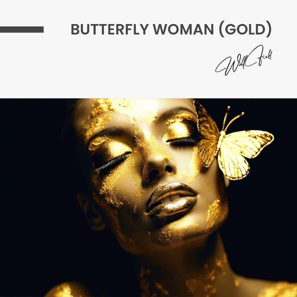 Butterfly Woman (Gold) – Verre
