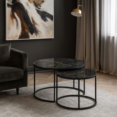 Table basse Noir - Utrecht Or