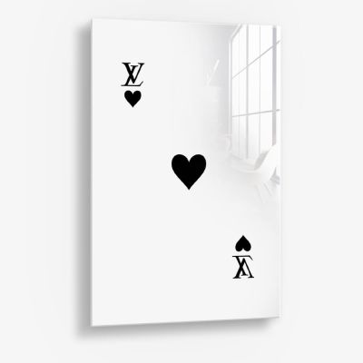 LV Hearts White – Verre